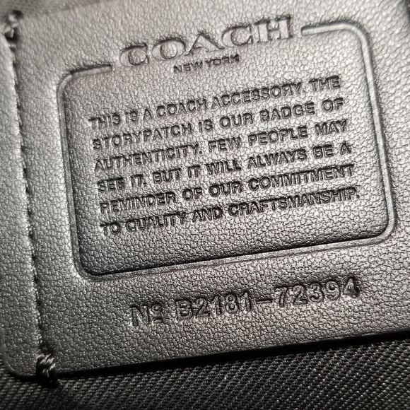 Coach Leather Pouch/Clutch with Detachable Strap, Black - Picture 8 of 10